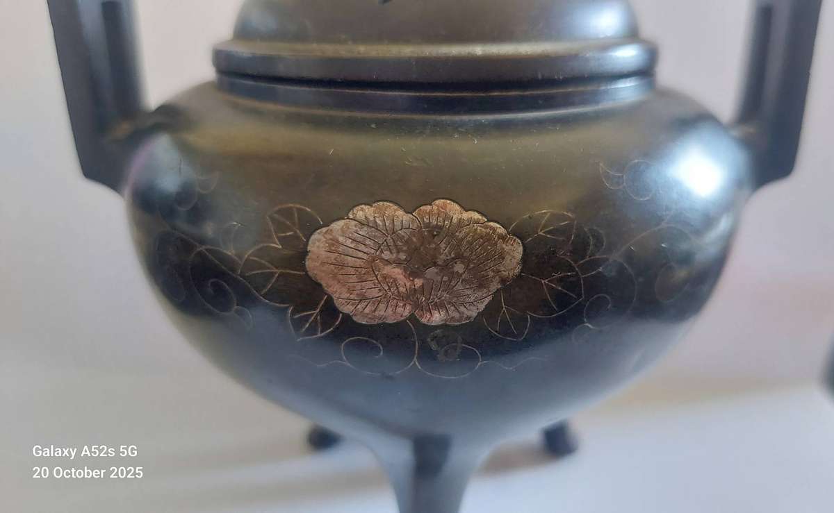 Very Rare! 19th century Japanese bronze censor circa 1870's Value R5500