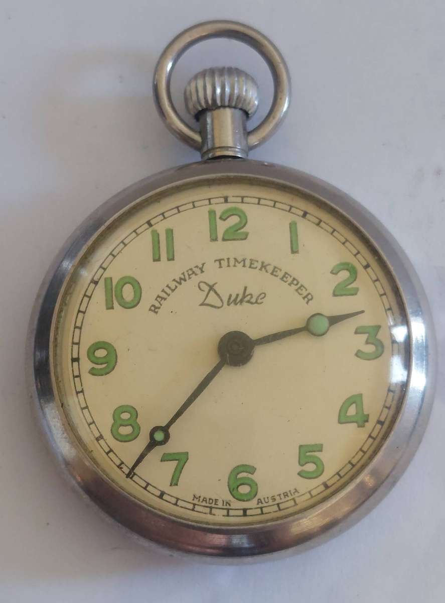 Awesome vintage Duke Railway Timekeeper pockets watch 100% working