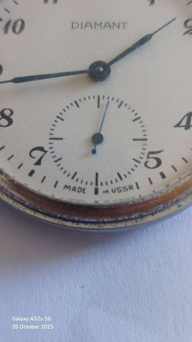 Rare Find!! Vintage Russian U.S.S.R Diamant pocket watch 100% working Value R2500