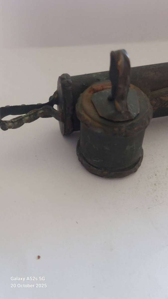 Lovely antique Eastern brass divit inkwell circa 1900