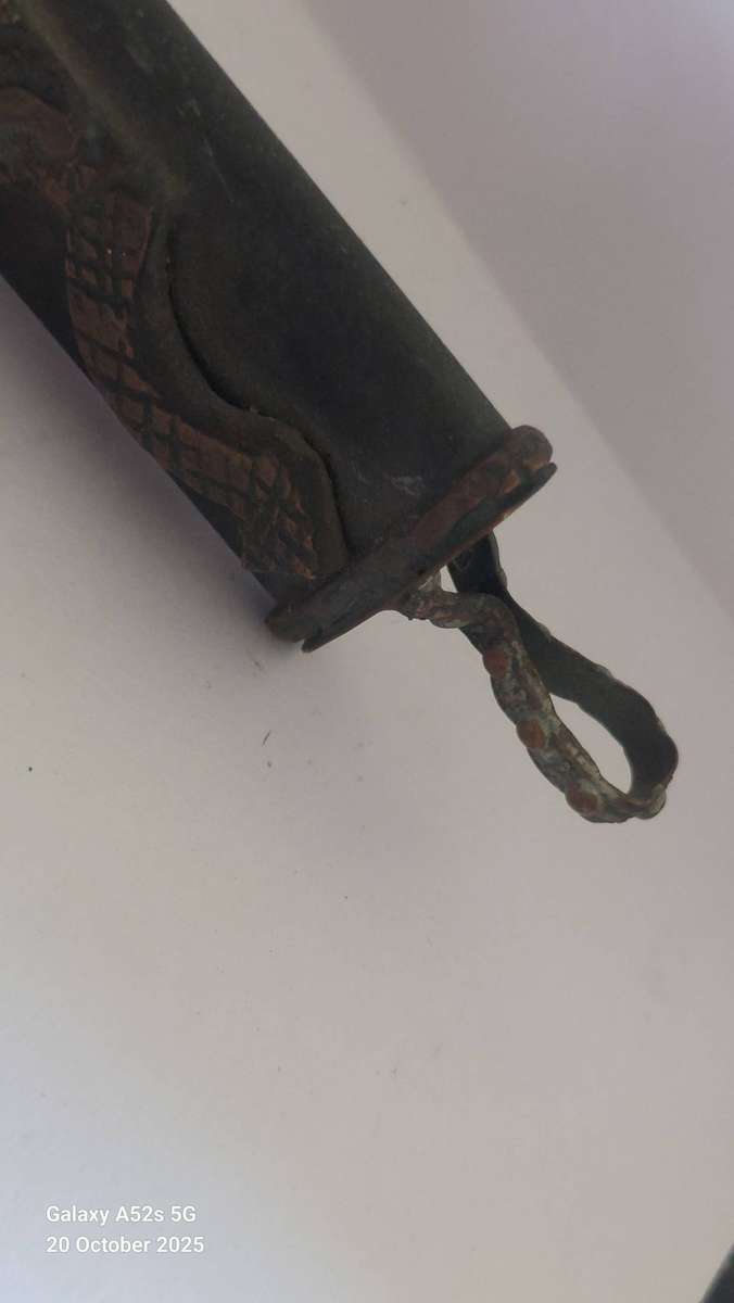 Lovely antique Eastern brass divit inkwell circa 1900