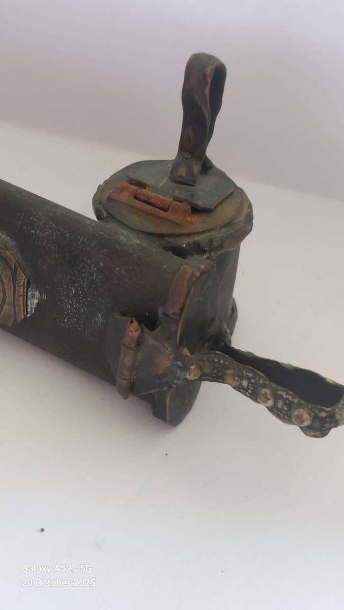 Lovely antique Eastern brass divit inkwell circa 1900