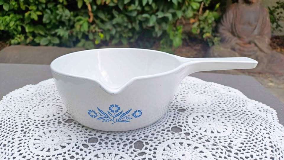 Small Vintage Corning Ware Blue Cornflower Saucepan