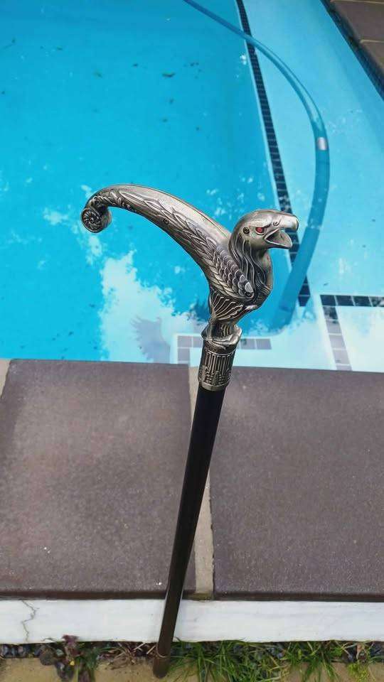 Vintage swordstick with eagle head pommel