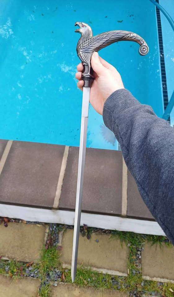 Vintage swordstick with eagle head pommel