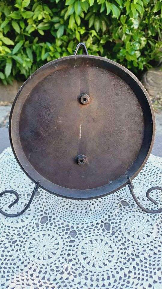 Vintage Religious Solid Cast Metal Wall Plaque - Face of Jesus