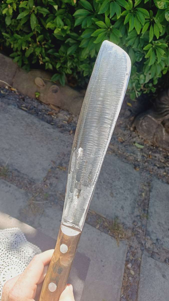 Large vintage Diamond Brand Machete (Panga) with wooden handle