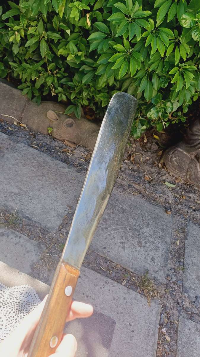 Large vintage Diamond Brand Machete (Panga) with wooden handle