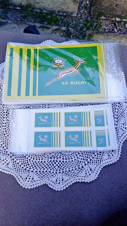 SA Rugby: 30 sheets of 6 facial stickers + 30 large stickers