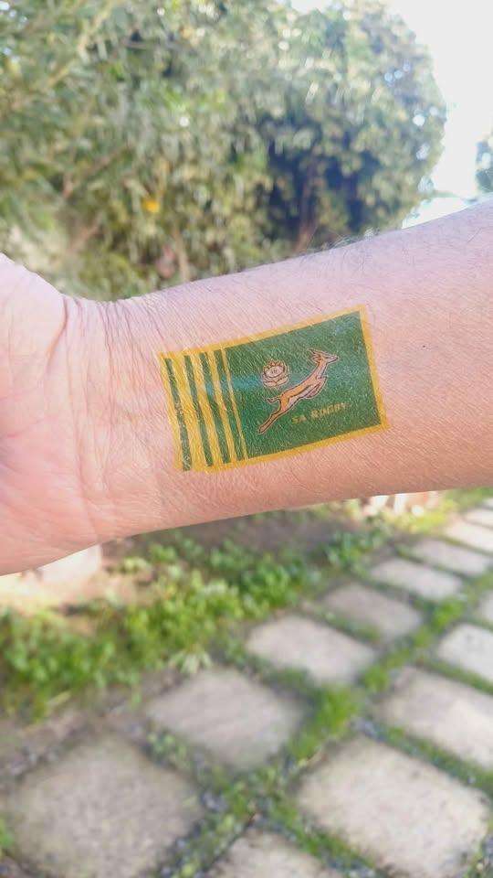 SA Rugby: 30 sheets of 6 facial stickers + 30 large stickers