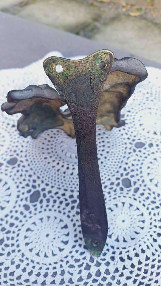 Vintage Brass Door Knocker. Sealyham Terrier Dogs. Elpec England .Reg 811901