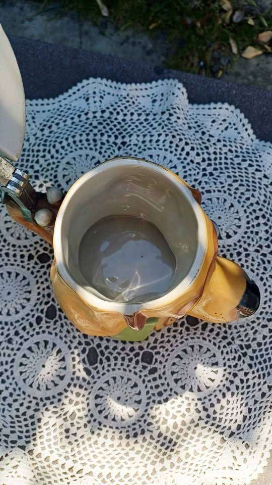 Rare Vintage Sherlock Holmes Hound Dog Figural Germain Lidded Beer Stein