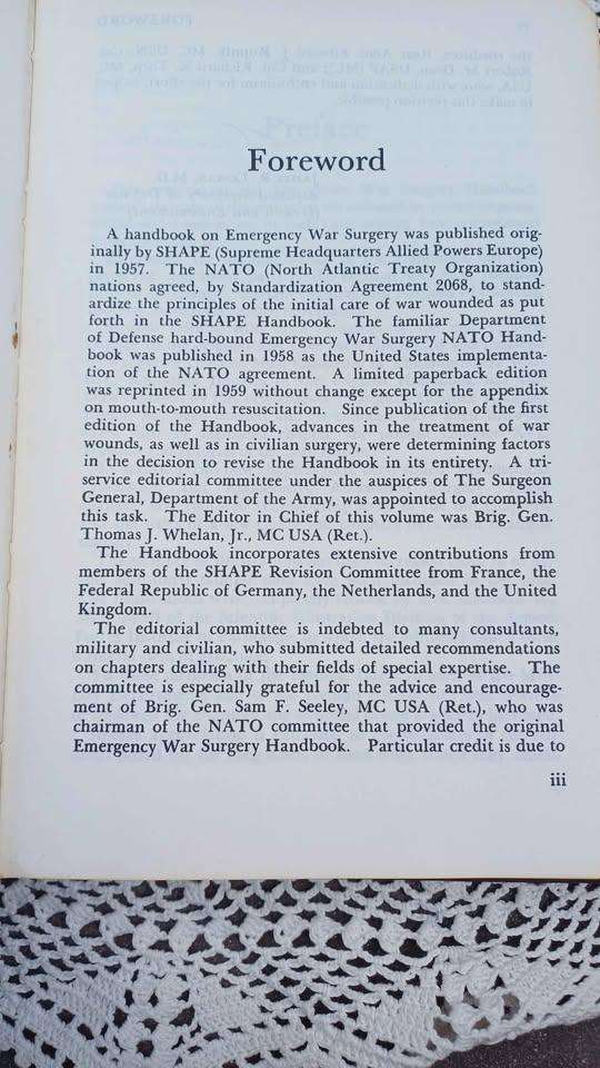 1975 Nato Handbook: Emergency War Surgery  + 1971 First Aid Notes for Rhodesian Army and Airforce