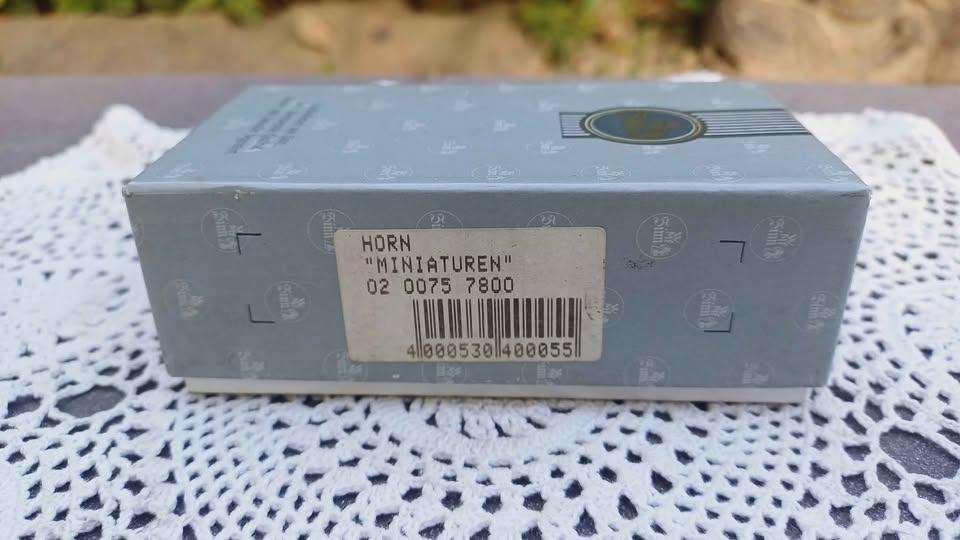 Magnificent vintage WMF German pewter harp in original box