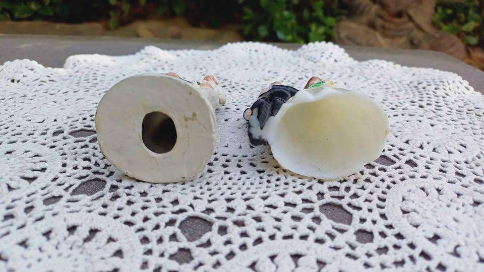 2 Mid-century Wedding Cake Toppers