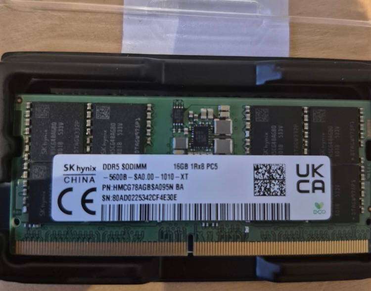 16 GB DDR5 SODIMM PC5-5600