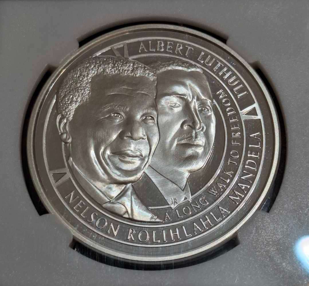 1963 1Oz Silver RIVONIA TRIAL Mandela & Luthuli - 50th Anniversary