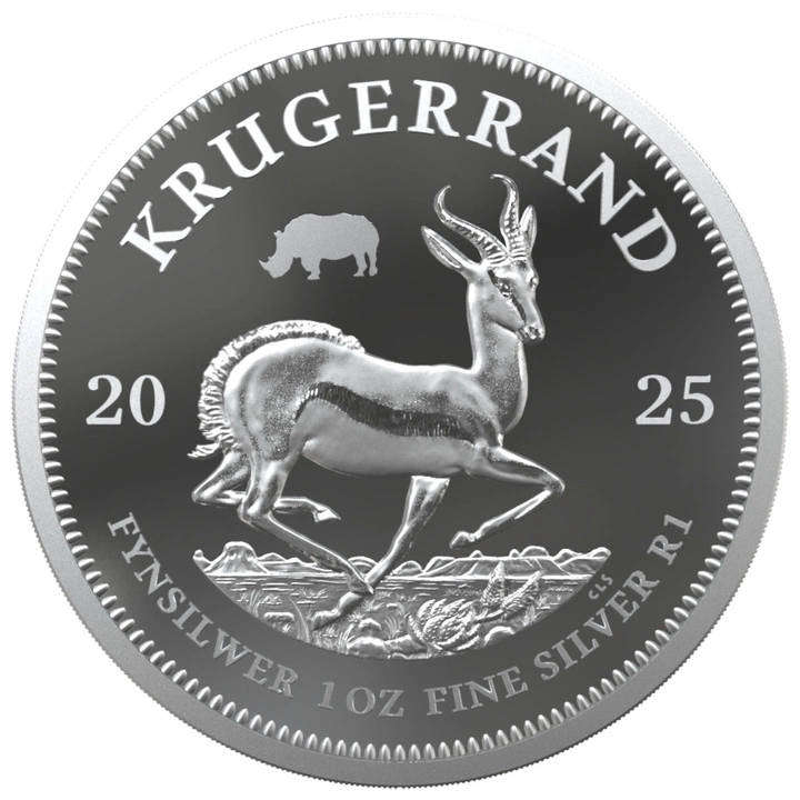 2025 1oz Silver Krugerrand Rhino Privy Mark & 1oz Silver Rhino Combo Set - Series 3