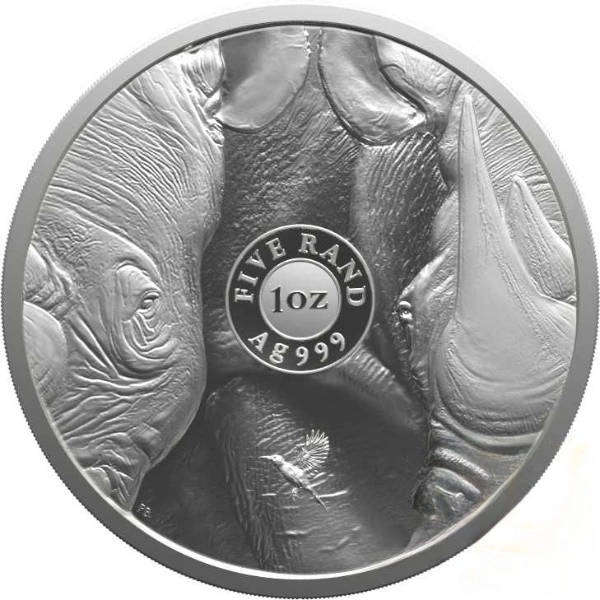 2025 1oz Silver Krugerrand Rhino Privy Mark & 1oz Silver Rhino Combo Set - Series 3
