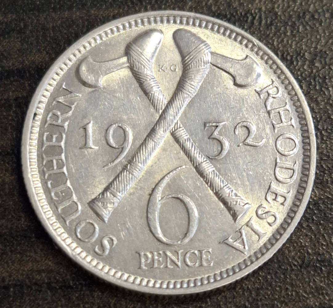 1932 S.Rhodesia 6 Pence