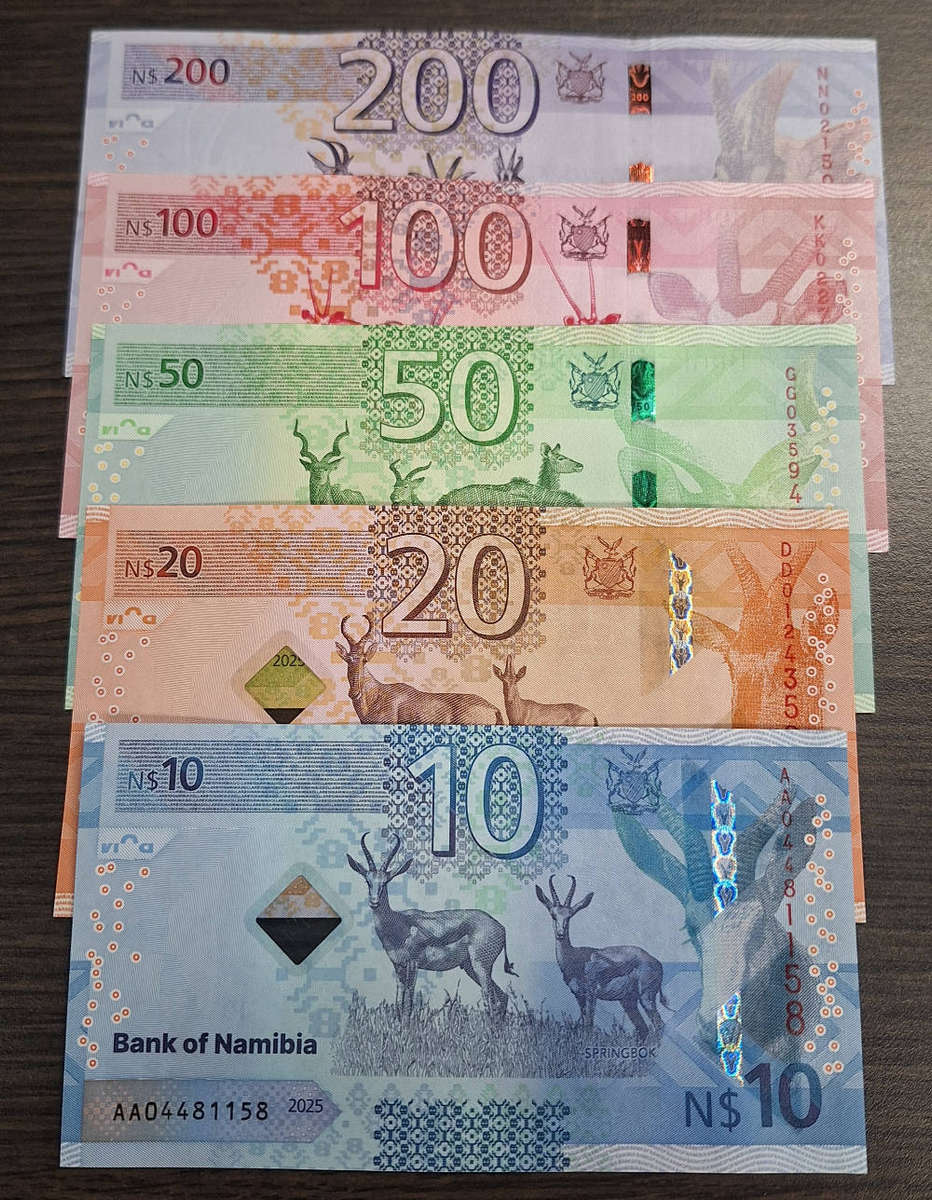 Bank Of Namibia Banknote Set