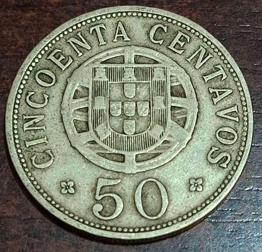 1928 50 Centavos coin from Angola