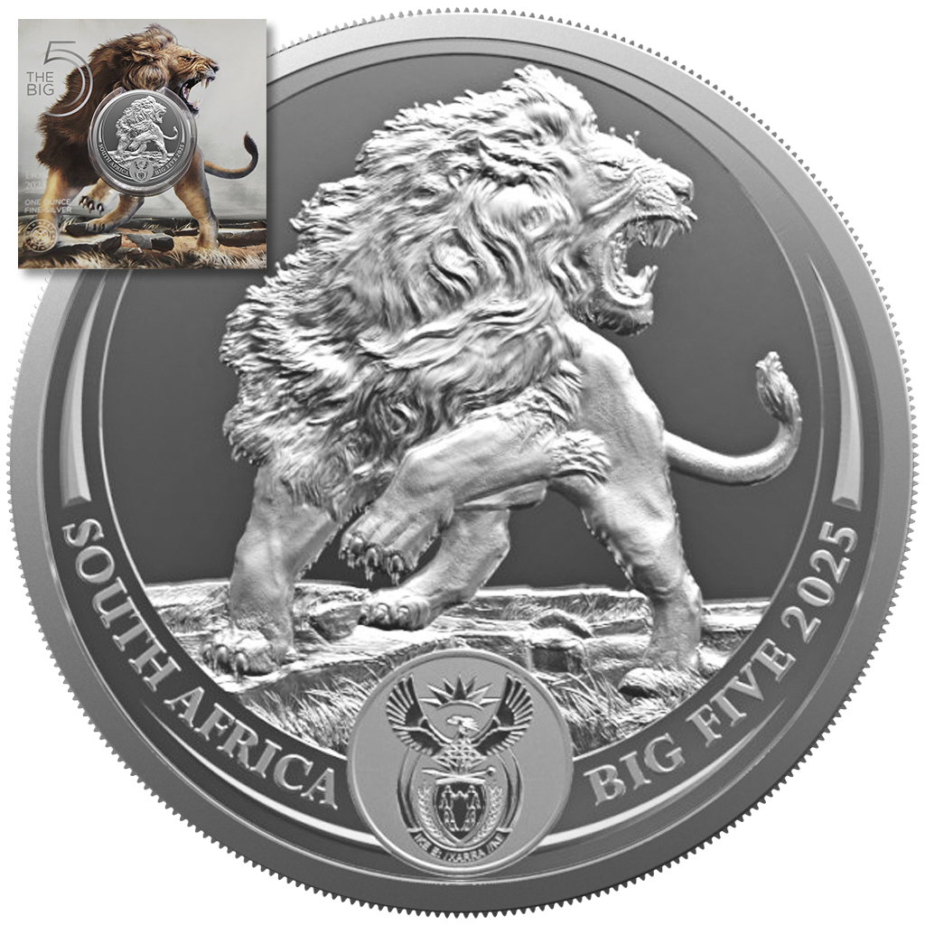 2025 1 oz Silver Coin - Big Five III - Lion
