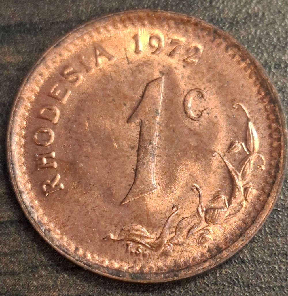 1972 Rhodesia 1 Cent