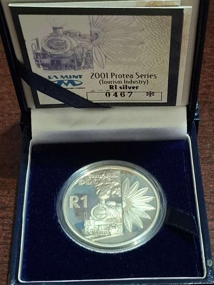 2001 Protea Series R1 Silver Proof Coin