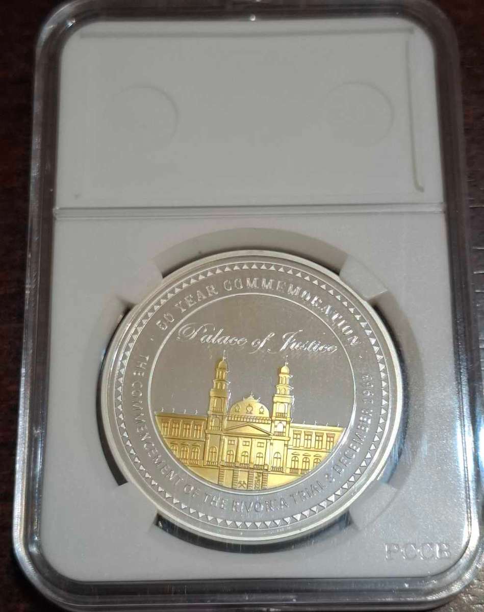 1963 1Oz Silver RIVONIA TRIAL Mandela & Luthuli - 50th Anniversary