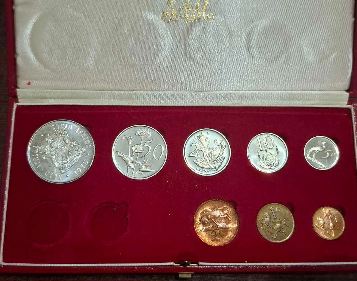 1978 RSA Proof Set in Original Red SA Mint Box No Gold