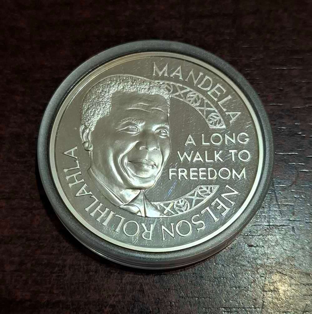 1994 Mandela & De Klerk Nobel Laureates 1 oz Silver Mandela & de Klerk