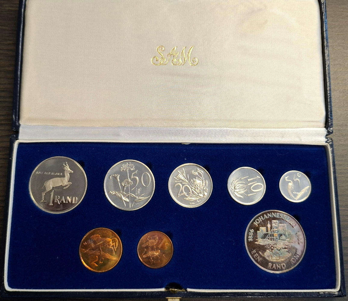 1986 Proof Set I'm Original SA Mint box