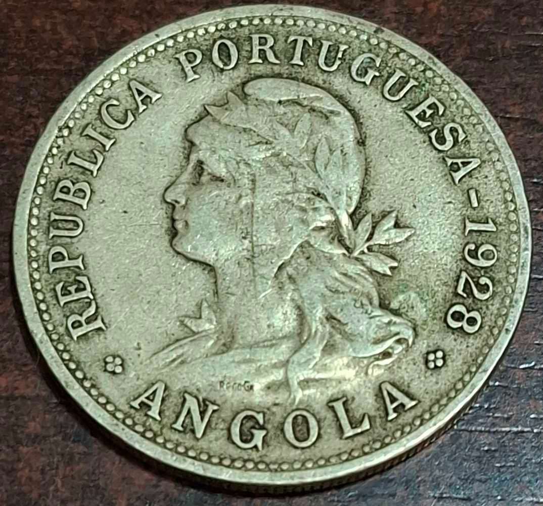 1928 50 Centavos coin from Angola