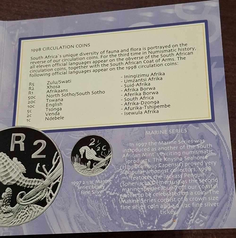 1998 South African coin set