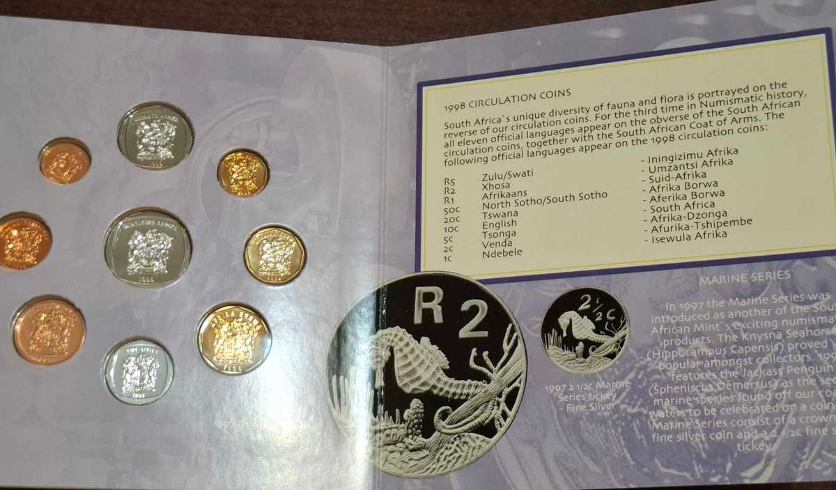 1998 South African coin set