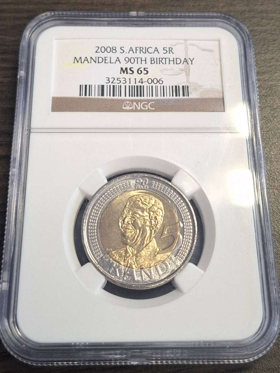 2008 S.AFRICA 5R MANDELA 90TH BIRTHDAY