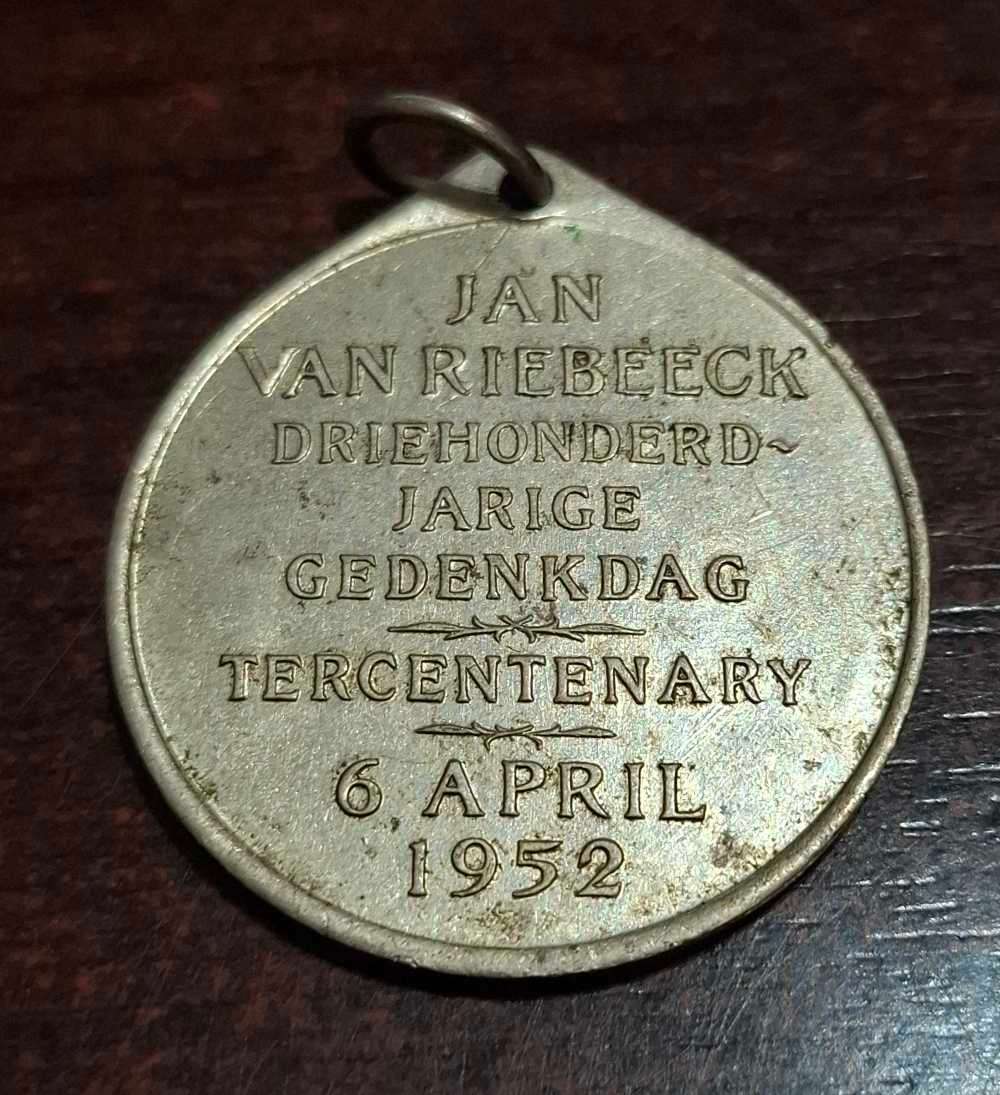 1952 Jan van Riebeeck Tercentenary Medal