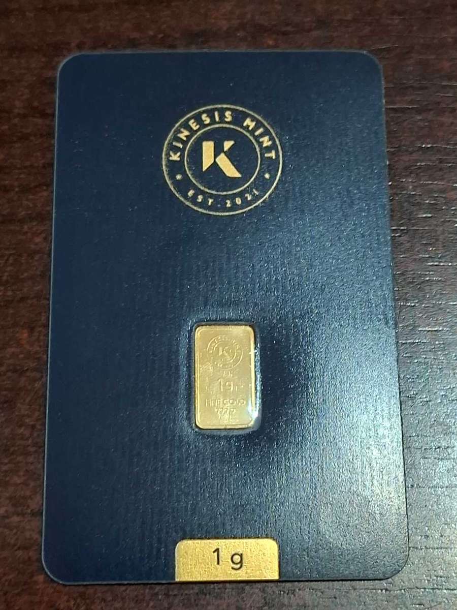 1g Kinesis Themis 24k GOLD Bar