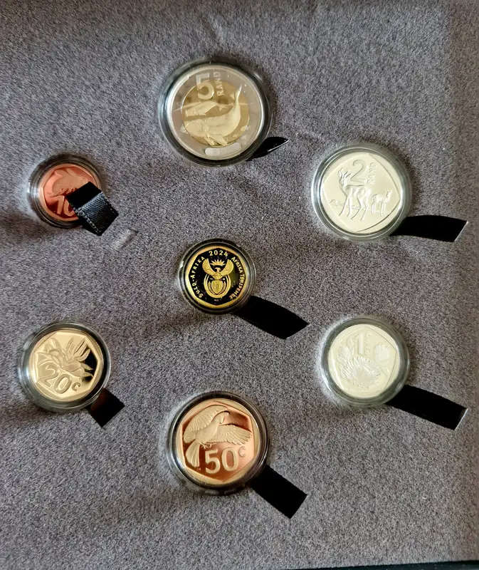 2024 South African Gold Proof Set 1/10oz gold BEE