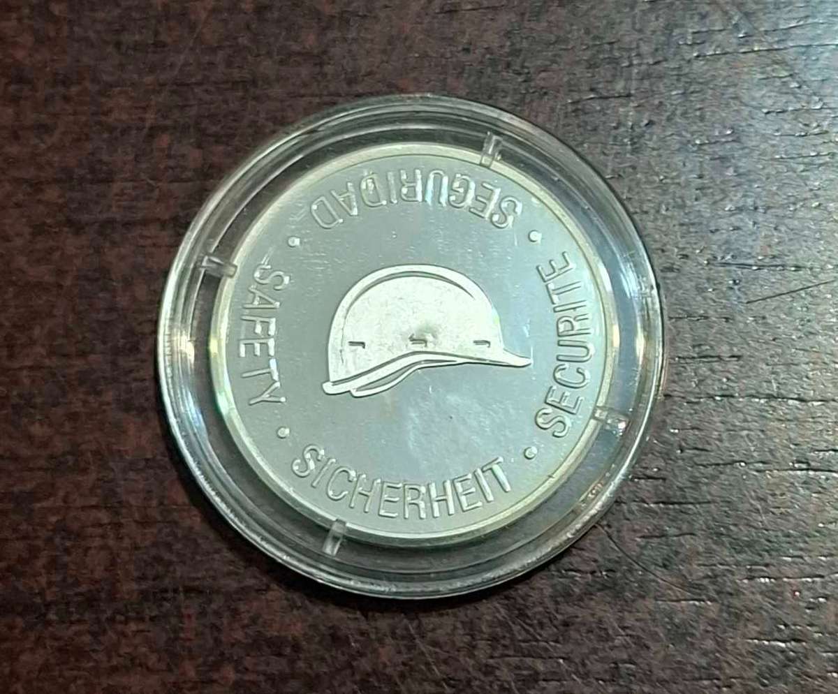 Rehau safety medallion silver