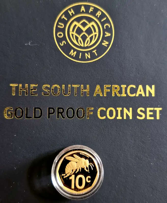 2024 South African Gold Proof Set 1/10oz gold BEE