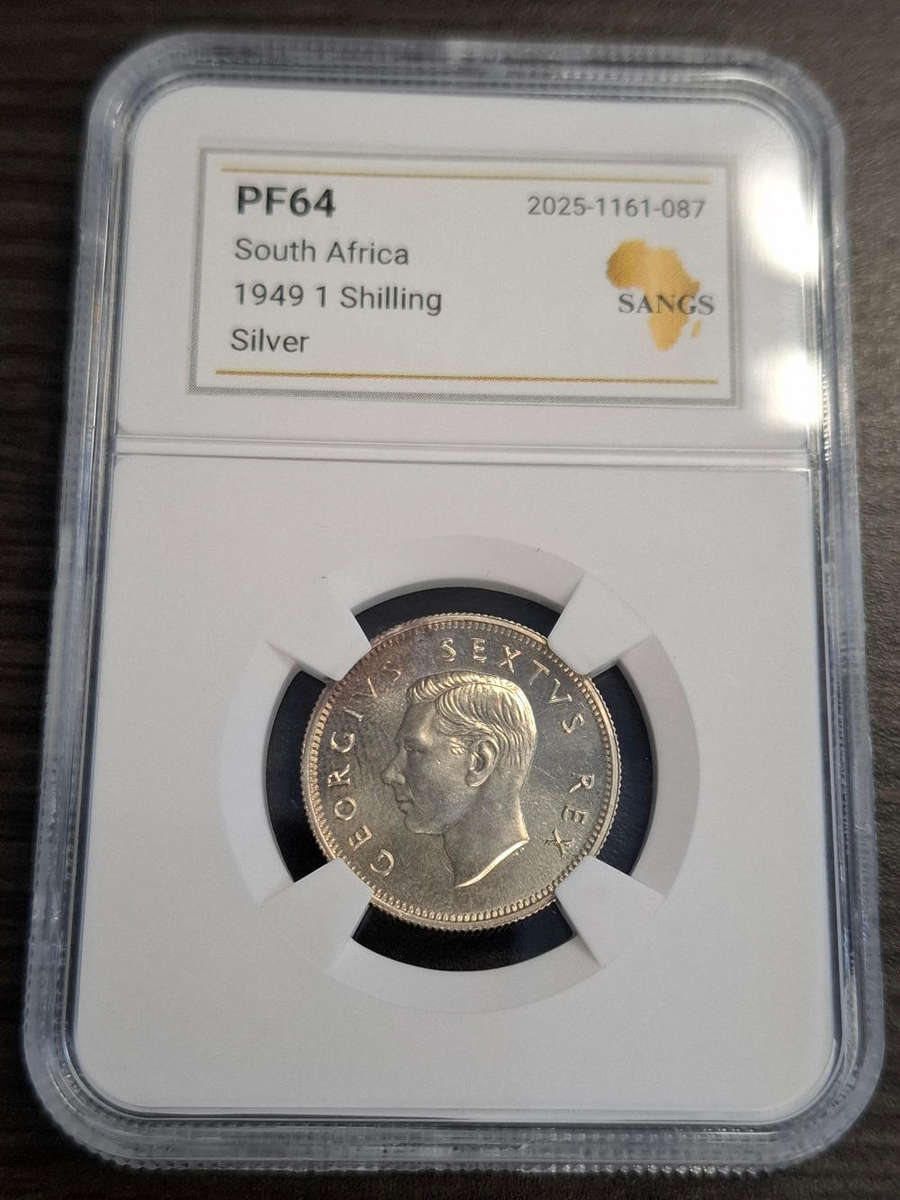 1949 1 Shilling silver coin