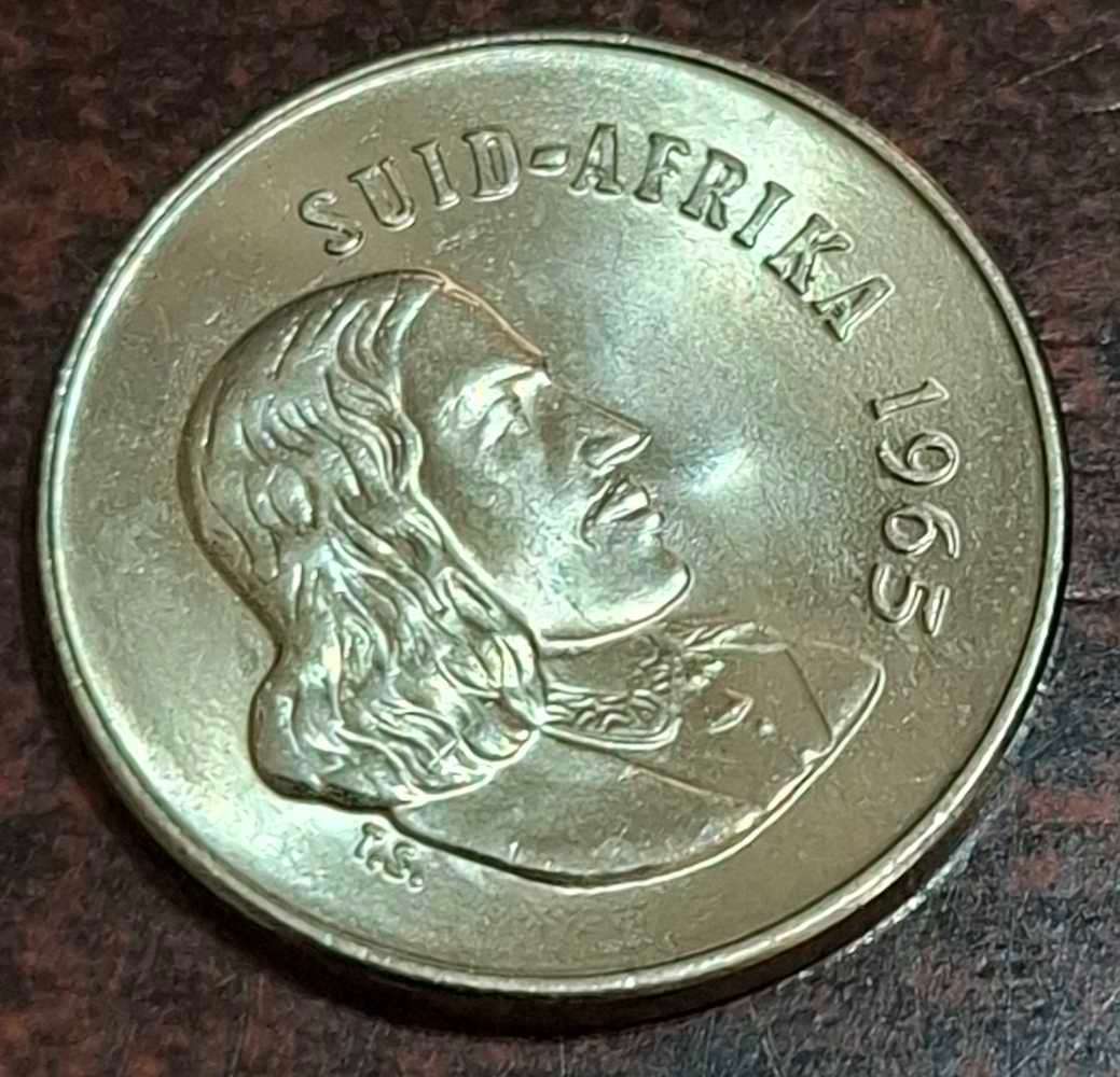 1965 South African 5 Cent coin