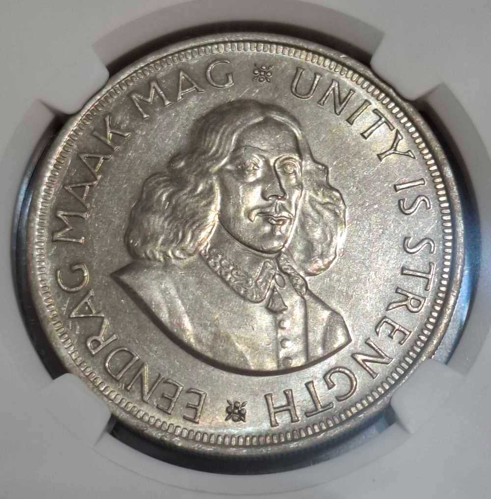 1963 South African 50-cent coin