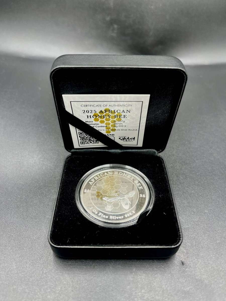 2025/6 Honey Bee 1 Oz Silver Round with Certificate and Box
