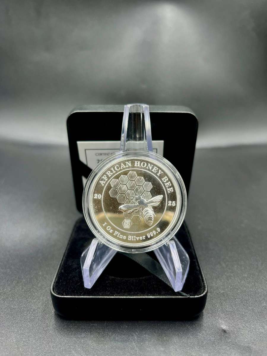 2025/6 Honey Bee 1 Oz Silver Round with Certificate and Box