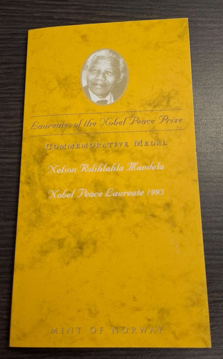 1oz Silver Mandela Medallion Nobel Peace Laureate