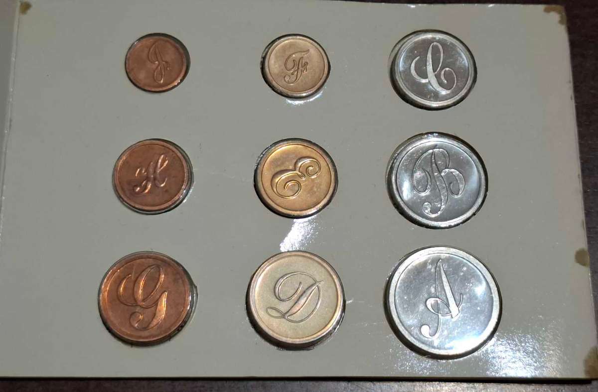 1989 pattern pieces coin series set