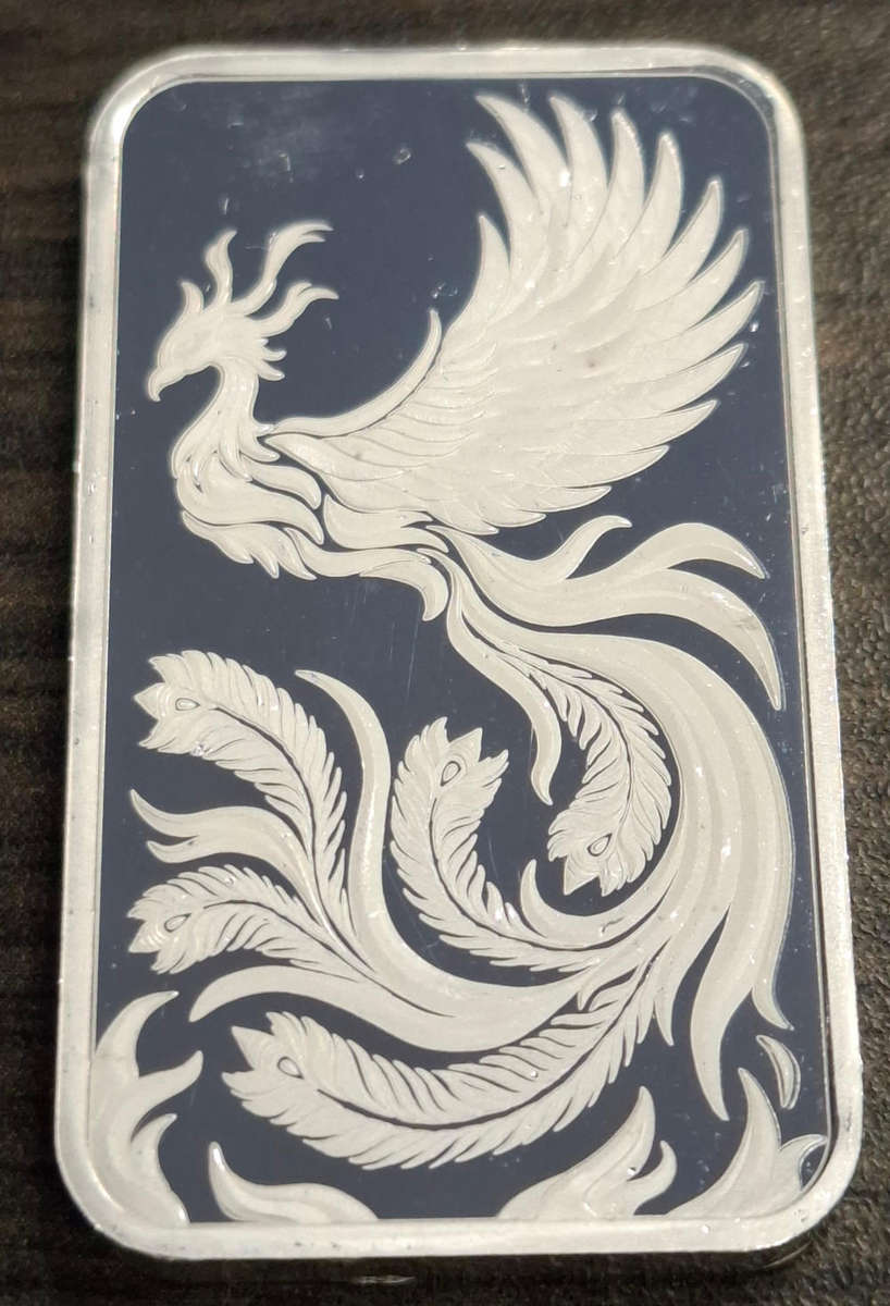 1oz Pure Silver Phoenix Bar